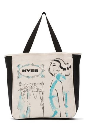  Myer Fashion illustrated shopper tote 