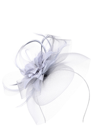  Collection Crinoline Fascinator with Flower & Feather 