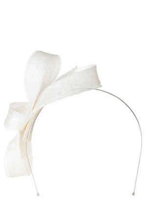  Collection Sinamay Elongated Bow and Tail on Headband 