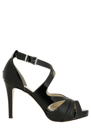  Innovare Made in Italy Somerset Black Patent Sandal 