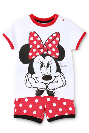  Disney Girls Minnie Mouse PJ Set 
