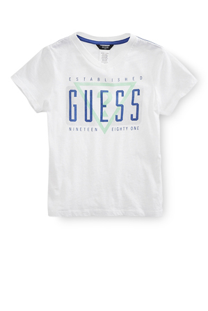  Guess V Neck Triangle Tee 