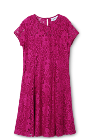  Origami Lace Overlay Dress 9-16 