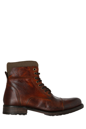 Windsor Smith Mens Feverr Feverr - Cognac leather / canvas hiking Boot Windsor Smith Mens Feverr Feverr - Cognac leather / canvas hiking Boot