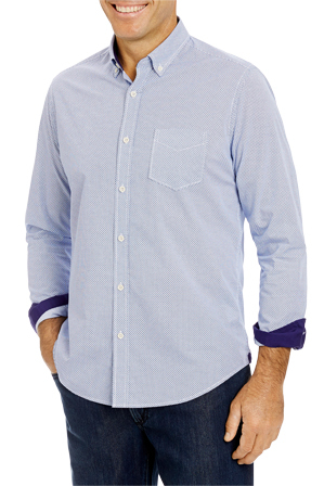  Gazman Geo Printed Shirt Long Sleeve Shirt 