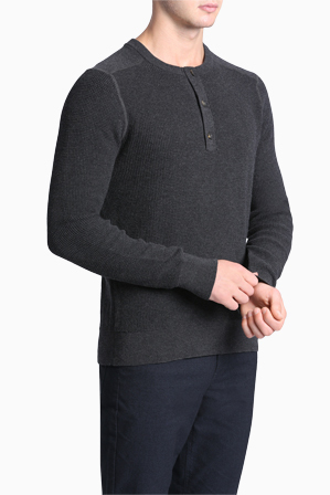  Reserve Waffle Henley Knit 