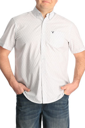  Jack Stone 3XL-7XL Short Sleeve Dobby Shirt 