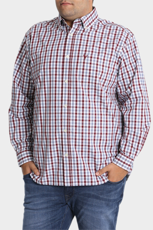  Jack Stone 3XL-7XL Long Sleeve Check Shirt 