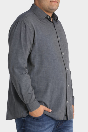  Jack Stone 3XL-7XL Long Sleeve Pattern Shirt 