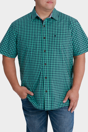  Jack Stone 3XL-7XL Short Sleeve Check Shirt 