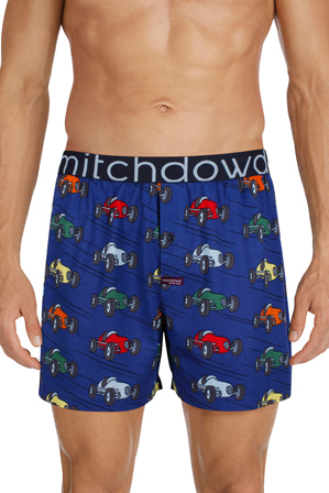  Mitch Dowd Racing Cars Printed Loose Fit Knit Boxer Short R105 