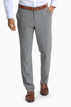  Pierre Cardin Slim Fit Puppytooth Wool Blend Suit Trouser 
