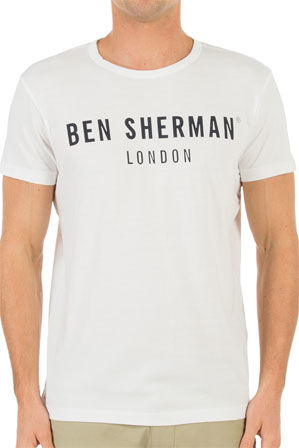  Ben Sherman Block Logo Plain Tee 
