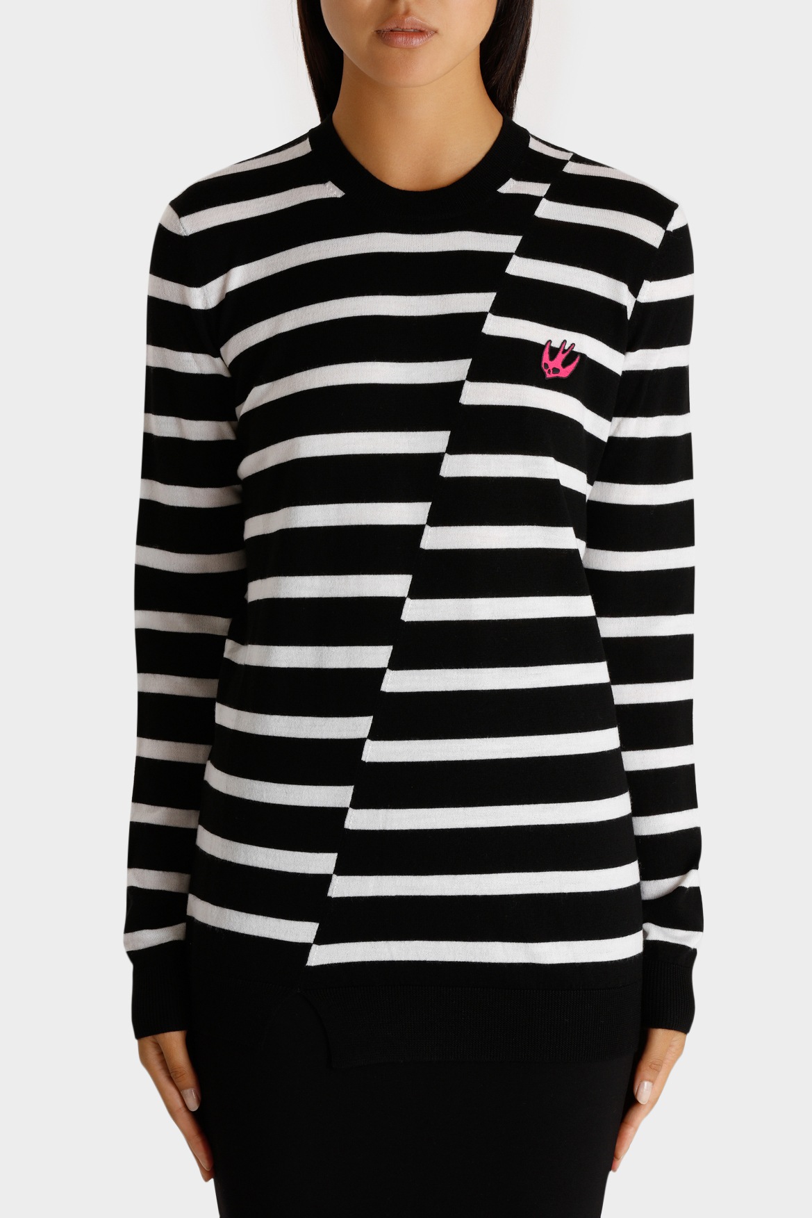 MCQ Alexander McQueen | Distort Stripe Crew Neck Jumper | Myer Online