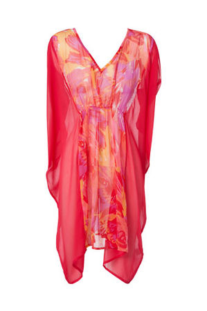 Zazou - Spliced Butterfly Kaftan MAD4131RED