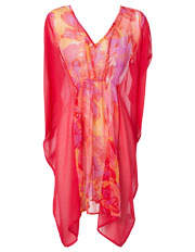 Zazou - Spliced Butterfly Kaftan MAD4131RED