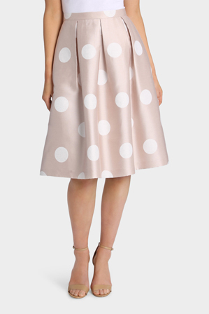  Hi There From Karen Walker Spot Print Fit And Flare Skirt 