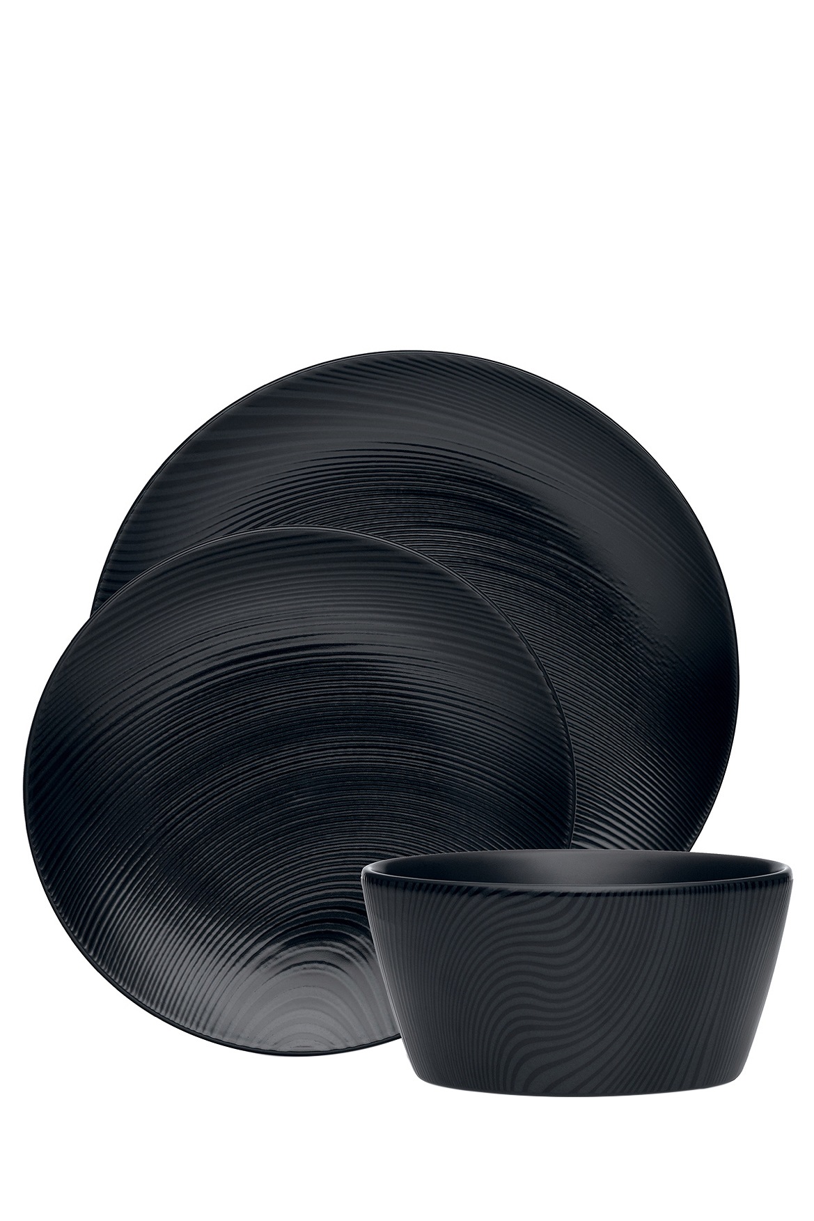 Noritake Dune 12 Piece Dinner Set Black Myer Online