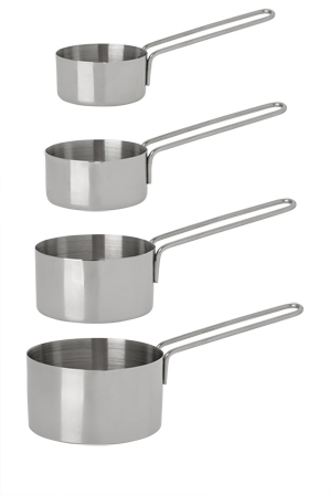  Vue Kitchen Essentials Stainless Steel Measuring Cup Set 