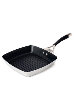 Circulon Elite Stainless Steel Square Grill, 24cm 