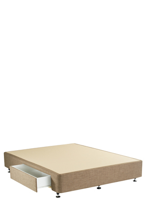  Heritage by A.H.Beard 1 Drawer Left Hand Side Storage Base - Premium Comfort Collection - Linen 