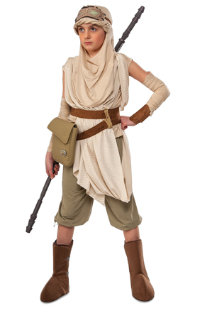  Star Wars Episode VII Rey Premium Costume, size 3-5 