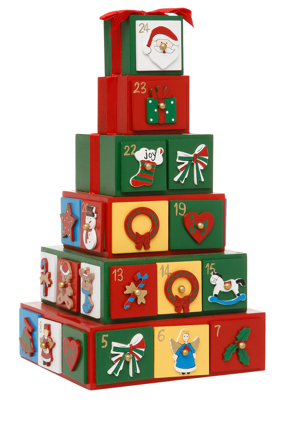 NEW Vue Jingle Bells Wooden Gift Tree Advent Calendar eBay