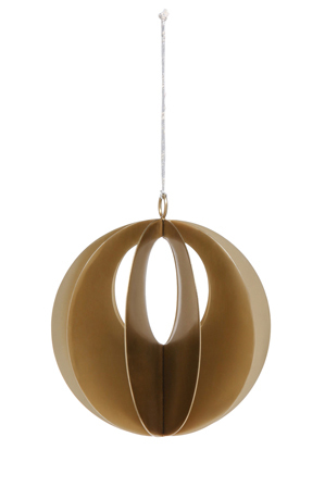  Vue Mode Metal Segmented Sphere in Gold 