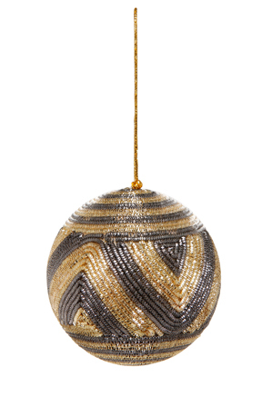  Vue Mode Beaded Geometric Chevron Ball in Gold and Black 
