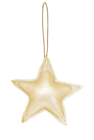  Vue Mode Padded Fabric Star in Gold and Copper 