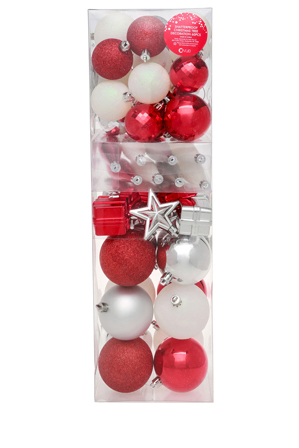  Vue Jingle Bells 60 piece assorted multi-shape value pack 