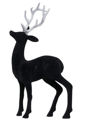  Vue Mode Black Flock Standing Reindeer 
