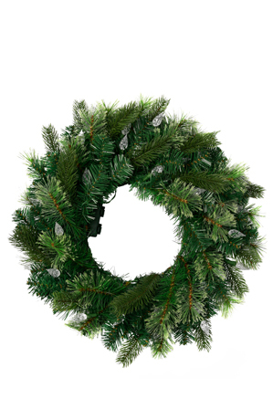  Vue Jingle Bells Pre-Lit BO Cashmere Noble Wreath 50cm 