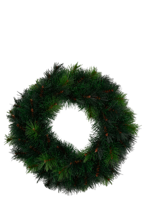  Vue Jingle Bells Deluxe Reno Pine Wreath: 50cm 