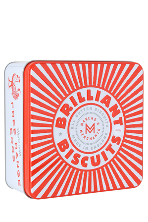  MAKERS & MERCHANTS M&M Brilliant Biscuits Tin 300g 