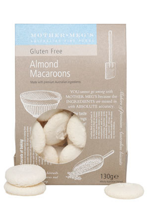  Mother Megs Pantry Pack Almond Macaroons GLUTEN FREE 130g 