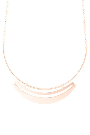  Wayne Cooper WCHSS17NL64 Cutout Plate Collar Necklace in Pale Pink 