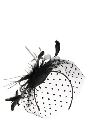  Collection Base with Crinoline Bow/Feathers & Spot Veiling 