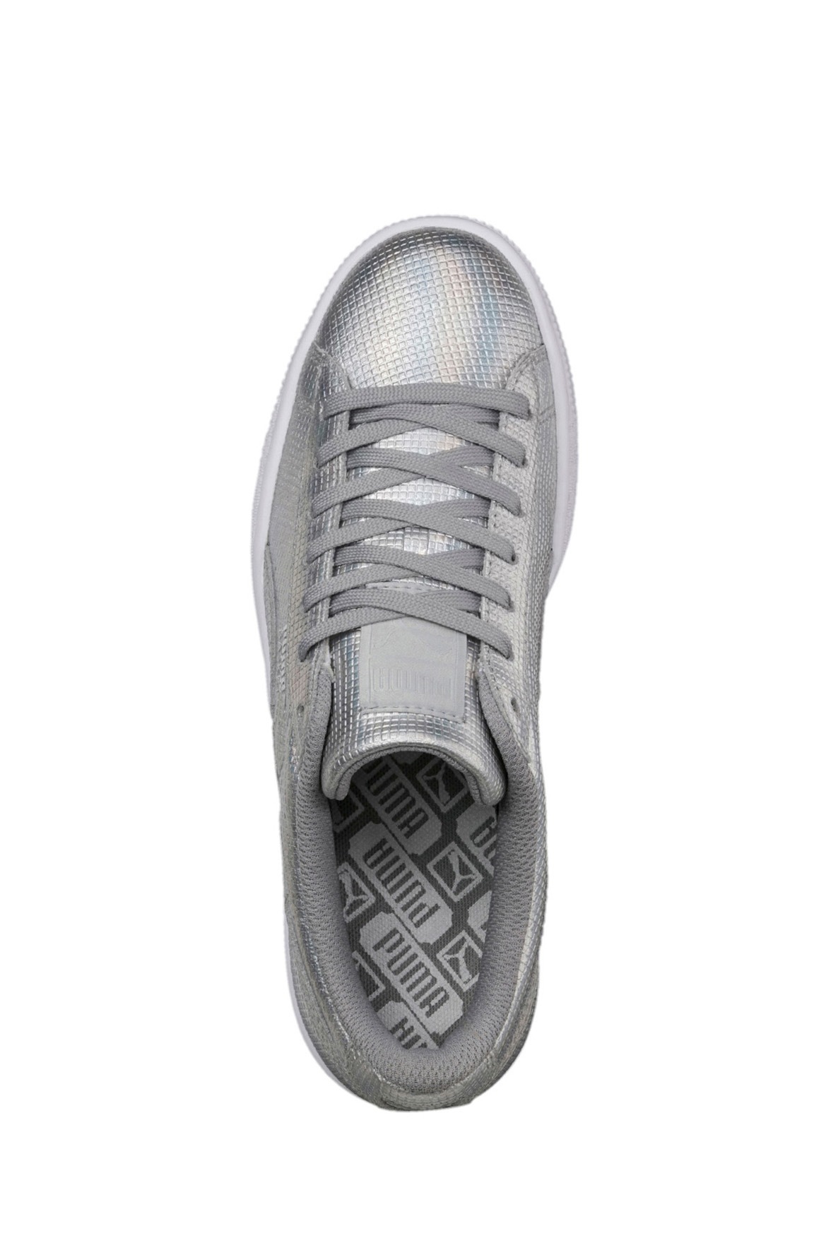 puma basket holographic leather sneakers puma basket holographic leather sneakers