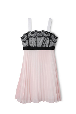  Origami Lace Bodice Pleated Skirt Dress. Senior 9-16. 