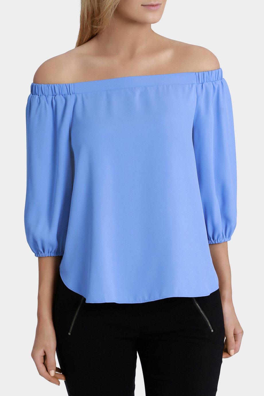 Beautiful cornflower blue off the shoulder top BASQUE MYER Tops