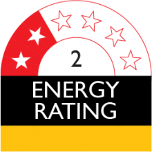 energy rating 2 stars 0 kilowatt hour